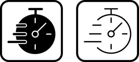 icono de vector de tiempo flexible