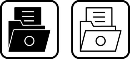 List Folder Vector Icon