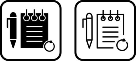 Rechecked Notes Vector Icon