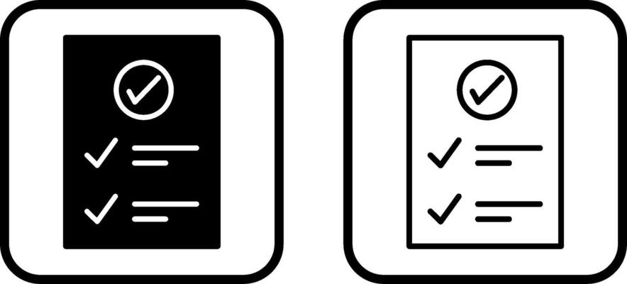 Check Up List Vector Icon