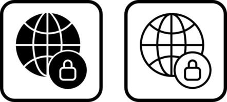 Worldwide Security Vector Icon