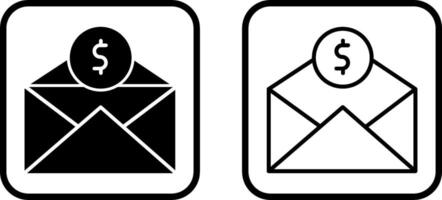 Mail Coin Vector Icon