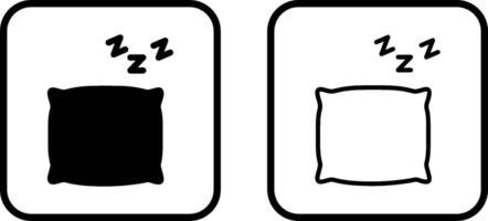 icono de vector de almohada