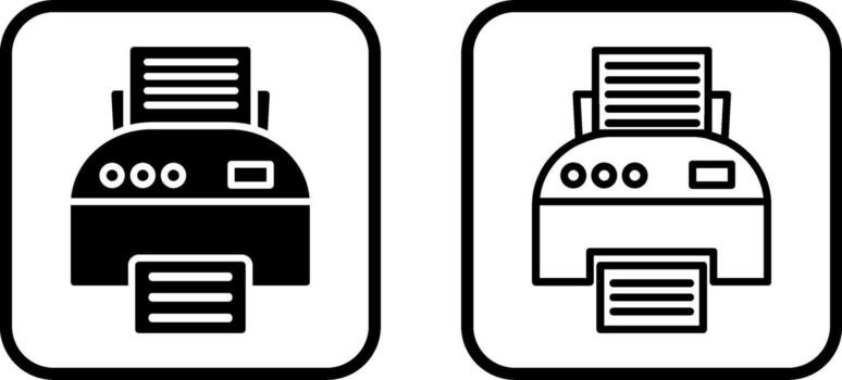 icono de vector de impresora