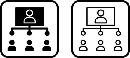 icono de vector de estructura empresarial