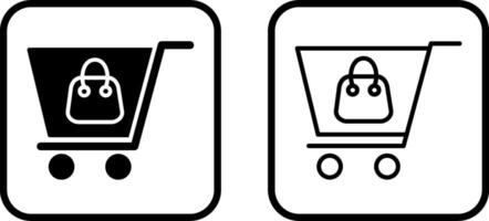 icono de vector de compras