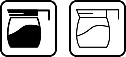 icono de vector de cafetera