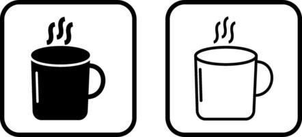 icono de vector de taza de café