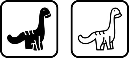 icono de vector de dinosaurio