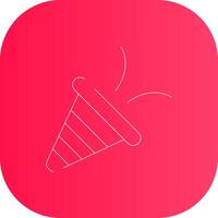 Line Round Corner Gradient vector