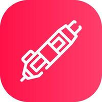 Line Round Corner Gradient vector