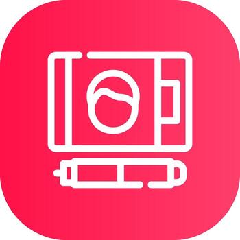 Line Round Corner Gradient vector