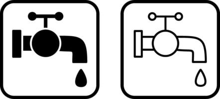 Water Tap Vector Icon