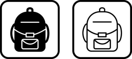 icono de vector de mochila