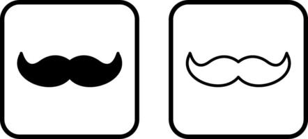 Bigote ii vector icono