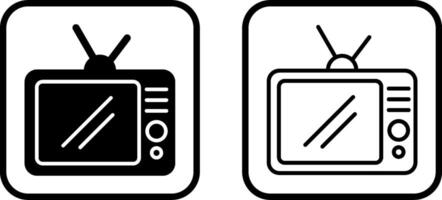 TV Set Vector Icon