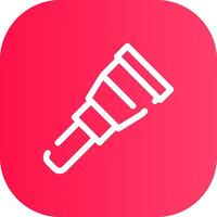 Line Round Corner Gradient vector