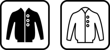 de los hombres chaqueta vector icono