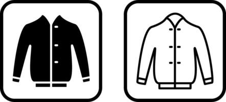 icono de vector de chaqueta elegante