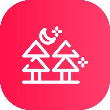 Line Round Corner Gradient vector