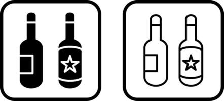 Beer Bottles Vector Icon