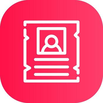 Line Round Corner Gradient vector