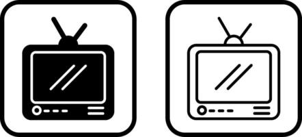 Television Broadcast Vector Icon