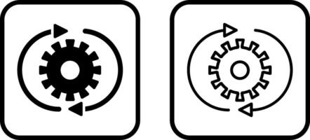 icono de vector de configuración de conversión