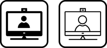 Video Communication Vector Icon