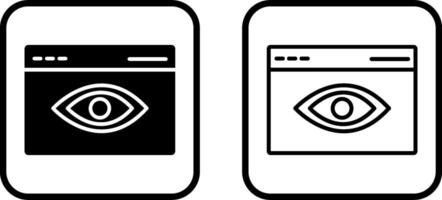 Web Visibility Vector Icon