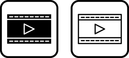 vídeo y animación vector icono