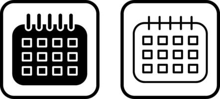 Marked Calendar Vector Icon