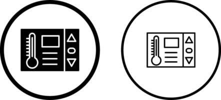 icono de vector de termostato