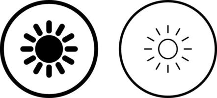 icono de vector de sol