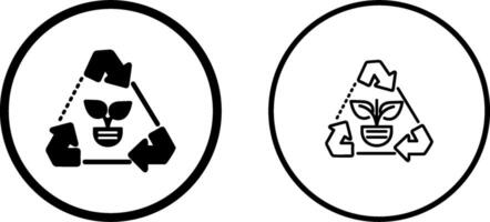 reciclar flechas vector icono