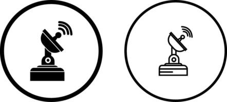 comunicación satélite vector icono