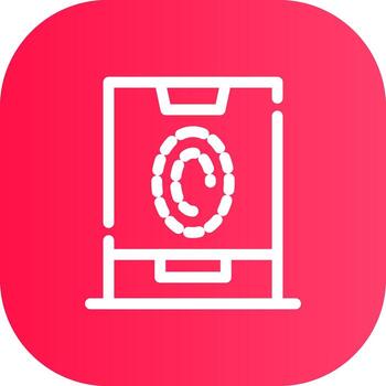 Line Round Corner Gradient vector