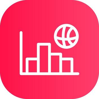 Line Round Corner Gradient vector