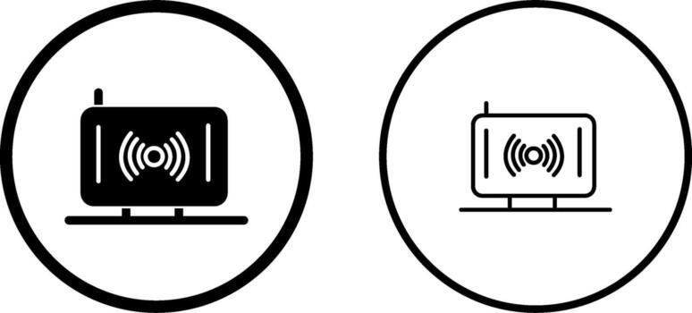 icono de vector inalámbrico