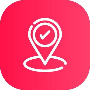 Line Round Corner Gradient vector