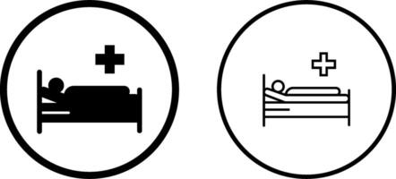 Patient Bed Vector Icon