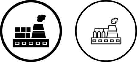 icono de vector de planta nuclear