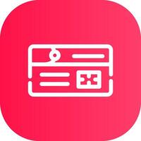 Line Round Corner Gradient vector