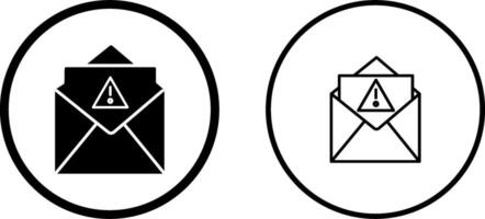 icono de vector de correo no deseado