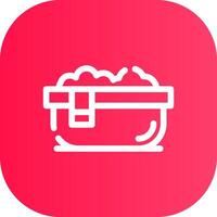 Line Round Corner Gradient vector