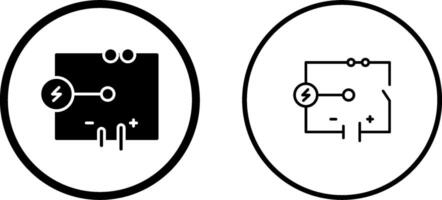 icono de vector de circuito eléctrico