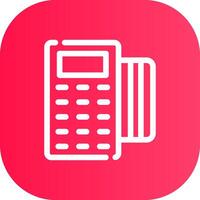 Pos Terminal Creative Icon Design vector
