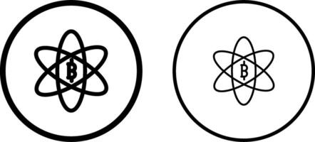 Bitcoin Science Vector Icon