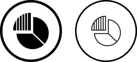 icono de vector de gráfico circular