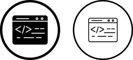 Web Coding Vector Icon